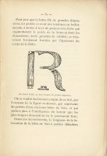 Ancienne lettre en bois formée de parties séparées.