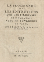 La Promenade ou les Entretiens...