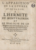 L'Apparition de la guerre et de la paix...
