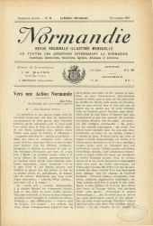 Normandie, revue régionale illustrée mensuelle, n°8 - Novembre 1917.