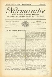 Normandie, revue régionale illustrée mensuelle, n°17-18 octobre 1918.