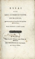 Essai sur les combustions humaines, produites par un long abus de liqueurs spiritueuses