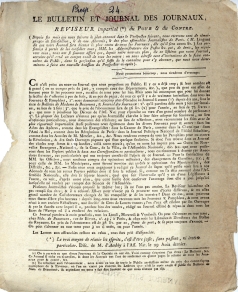 Réviseur impartial (1792) - Propectus