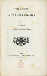 Trois jours à travers champs (1866) - Ch. Vasseur